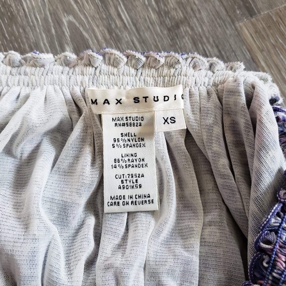 Max studio women's stretch peasant dress - Picture 8 of 8